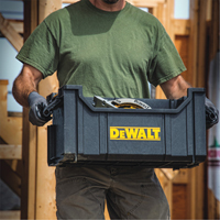 ToughSystem&reg; Tote, 21-29/32" x 12-13/32" x 10-29/32", Black Helyx Safety & Industrial Supplies