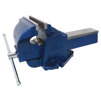Ductile Iron Mechanics Bench Vise, 8" Jaw Width, 4" Throat Depth Helyx Safety & Industrial Supplies