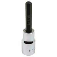 Bit Socket, Hex, 5/16" x 3-1/4" L, 1/2" Square Drive Drive Helyx Safety & Industrial Supplies