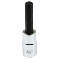 Bit Socket, Hex, 10 mm x 81 mm L, 1/2" Square Drive Drive Helyx Safety & Industrial Supplies