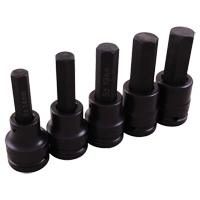 Impact Socket Set, Hex, 3/4" Drive, 5 Pcs Helyx Safety & Industrial Supplies