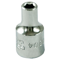 Douille, 4 mm, Prise 1/4", 6 pans Helyx Safety & Industrial Supplies
