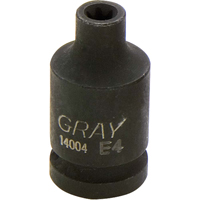 Socket, Impact, E4, 1/2"/1/4" Drive Helyx Safety & Industrial Supplies