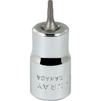 Bit Socket, Torx&reg;, T8 x 2-1/8" L, 3/8" Drive Helyx Safety & Industrial Supplies
