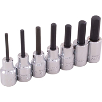 Hex Head Socket Set, Hex, 3/8" Drive, 7 Pcs Helyx Safety & Industrial Supplies