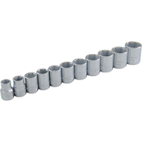 Socket Set, 11 Pcs, 3/8" Drive Size Helyx Safety & Industrial Supplies