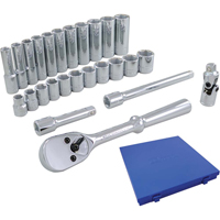 Socket & Attachment Set, 26 Pcs, 3/8" Drive Size, Deep Helyx Safety & Industrial Supplies