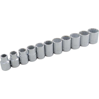 Socket Set, 11 Pcs, 3/8" Drive Size Helyx Safety & Industrial Supplies