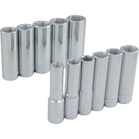 Socket Set, 11 Pcs, 3/8" Drive Size, Deep Helyx Safety & Industrial Supplies