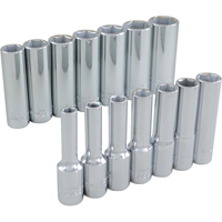 Socket Set, 14 Pcs, 3/8" Drive Size, Deep Helyx Safety & Industrial Supplies