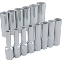 Socket Set, 14 Pcs, 3/8" Drive Size, Deep Helyx Safety & Industrial Supplies