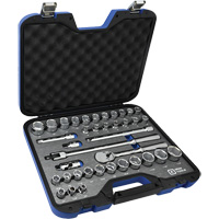 SAE & Metric Socket & Attachments Set, 38 Pcs, 1/2" Drive Size Helyx Safety & Industrial Supplies