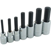Hex Head Socket Set, Hex, 1/2" Drive, 7 Pcs Helyx Safety & Industrial Supplies