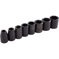Socket Set, 8 Pcs, Impact, 3/8" Drive Size Helyx Safety & Industrial Supplies