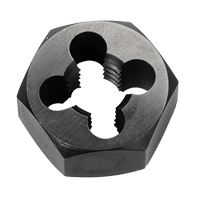 &eacute;crou &agrave; refileter hexagonale, dia. 1"/1-1/4", Filet de 1/4"-18, Acier au carbone/Acier au chrome Helyx Safety & Industrial Supplies