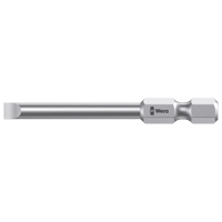 Power Screwdriver Bit, Slot, 3 mm Tip, 1/4" Drive Size, 2-3/4" Length Helyx Safety & Industrial Supplies