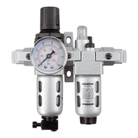 Modular Filter/Regulator & Lubricator (Gauge Included), 1/4" NPT Helyx Safety & Industrial Supplies