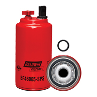 BF46065-SPS Filtre &agrave; carburant s&eacute;parateur d'eau &agrave; visser avec drain, orifice pour capteur et capteur r&eacute;utilisable Helyx Safety & Industrial Supplies