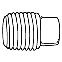 Bouchon de tuyau (t&ecirc;te carr&eacute;e), 1/8" dia., Laiton Helyx Safety & Industrial Supplies