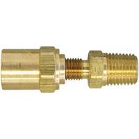 Raccord pour boyau r&eacute;utilisable filetage NPT 3/8", 11/16" dia., Laiton Helyx Safety & Industrial Supplies