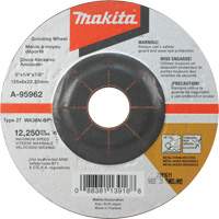 Meule inox, 5" x 1/4", Arbre 7/8", Oxyde d'aluminium, Type 27 Helyx Safety & Industrial Supplies