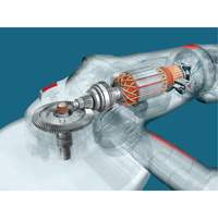 Grande meule angulaire &agrave; haute performance, 9", 120 V, 15 A, 6500 Tr/min Helyx Safety & Industrial Supplies