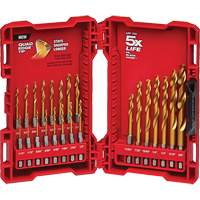 Shockwave Impact Duty Drill Bit Set, 23 Pieces, Titanium Helyx Safety & Industrial Supplies