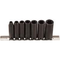 Jeu de douilles, 7 Mcx, Chocs, Prise de 1/4", Profond Helyx Safety & Industrial Supplies