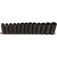 Jeu de douilles longues, 13 Mcx, Chocs, Prise de 1/2", Profond Helyx Safety & Industrial Supplies