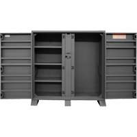 Armoire de rangement avec tablettes pour le chantier, Acier, 47,5 pi³, Gris Helyx Safety & Industrial Supplies