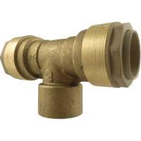 Quickline Air Piping Tee Connect, Brass, 1/2" Helyx Safety & Industrial Supplies