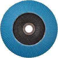 Disque &agrave; lamelles &agrave; grain grossier BlueFire, 7" x 7/8", Type 27, Grain 80, Alumine de zirconium Helyx Safety & Industrial Supplies