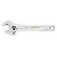Adjustable Wrench, 12" L, 1-1/2" Max Width, Chrome Helyx Safety & Industrial Supplies