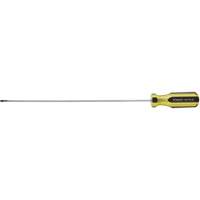 100 PLUS&reg; Extra-Light Cabinet Tip Screwdriver, 1/8" Tip, Round, 6-5/8" L, Plastic Handle Helyx Safety & Industrial Supplies
