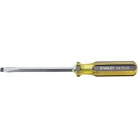 100 PLUS&reg; Standard Slotted Tip Screwdriver, 5/16" Tip, Square, 11-1/8" L, Plastic Handle Helyx Safety & Industrial Supplies