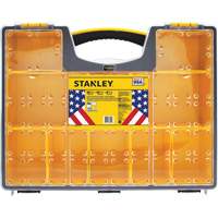 Deep Professional Organizer, 17-1/2" W x 4-1/2" D x 14" H, Black/Yellow Helyx Safety & Industrial Supplies