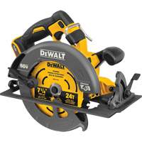 Scie circulaire sans balai Flexvolt Max avec frein &eacute;lectrique (outil seulement), 7-1/4", 60 V Helyx Safety & Industrial Supplies