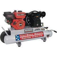 Compresseur d'air sur brouette, Essence, 10 gal. (12 gal. US), 150 PSI Helyx Safety & Industrial Supplies