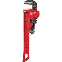 Pipe Wrench, 1" Jaw Capacity, 8" Long, Powder Coated Finish Helyx Safety & Industrial Supplies