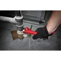 Pipe Wrench, 1" Jaw Capacity, 8" Long, Powder Coated Finish Helyx Safety & Industrial Supplies
