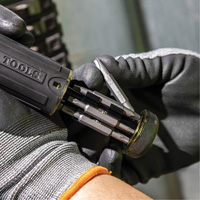 15-in-1 Multi-Bit Ratcheting Screwdriver, 8-3/4" L, Cushion Grip Handle Helyx Safety & Industrial Supplies