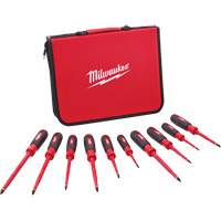 Insulated Screwdriver Set with EVA Foam Case, 10 Pcs. Helyx Safety & Industrial Supplies