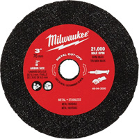 Metal Cut Off Wheel, 3" x 0.04", 3/8" Arbor Helyx Safety & Industrial Supplies