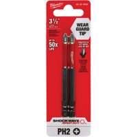 Embout de tournevis Shockwave Impact Duty, Phillips, Embout #2, Prise 1/4", Longueur 3-1/2" Helyx Safety & Industrial Supplies