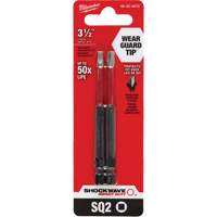 Embout de tournevis Shockwave Impact Duty, Carr&eacute;e, Embout #2, Prise 1/4", Longueur 3-1/2" Helyx Safety & Industrial Supplies