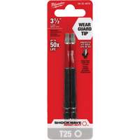 Embout de tournevis Shockwave Impact Duty, Torx, Embout T-25, Prise 1/4", Longueur 3-1/2" Helyx Safety & Industrial Supplies