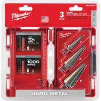 Step Drill Bit Set, 3 Pieces, High Speed Cobalt Helyx Safety & Industrial Supplies