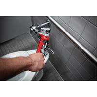 Smooth Jaw Pipe Wrench, 2-5/8" Jaw Capacity, 12" Long, Powder Coated Finish, Ergonomic Handle Helyx Safety & Industrial Supplies