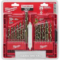 Red Helix Drill Bit Set, 29 Pieces, Cobalt Helyx Safety & Industrial Supplies