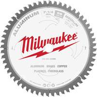 Aluminum Cutting Circular Saw Blade, 7-1/4", 56 Teeth, Plastic/Fibreglass/Non-Ferrous Use Helyx Safety & Industrial Supplies